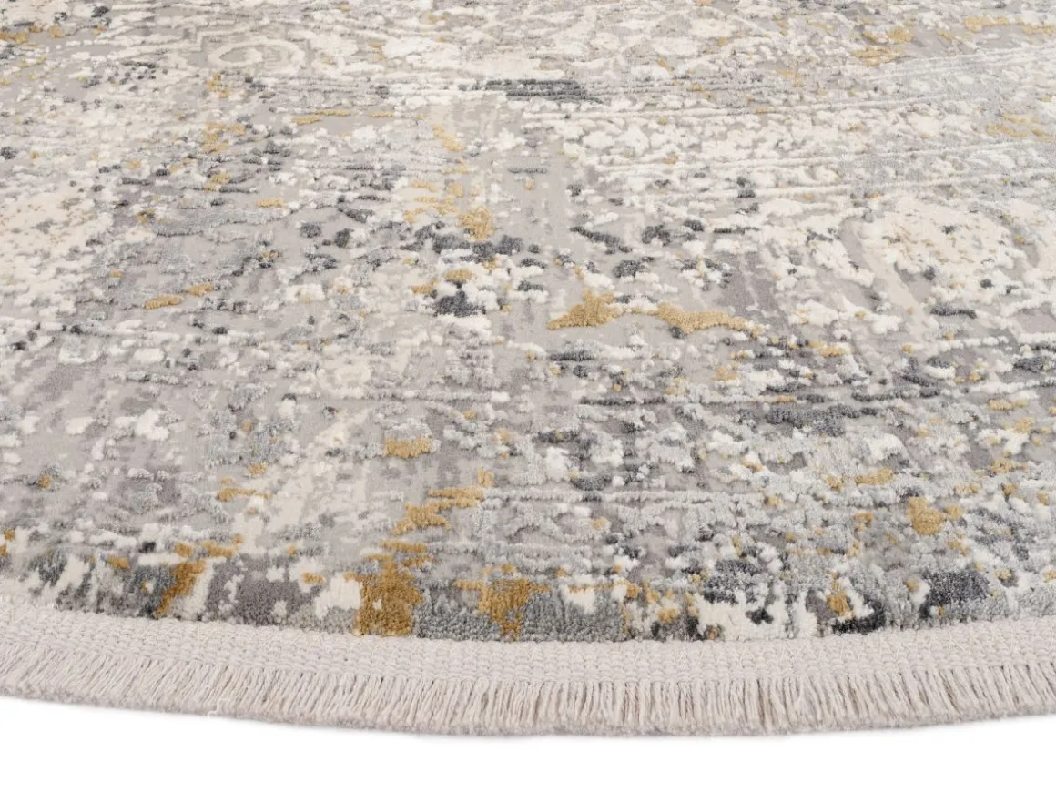 Webteppich Versailles Grau-Mix Ø 200 cm