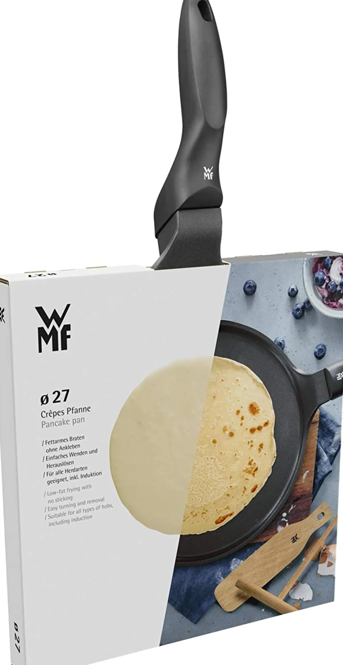 WMF Crêpes Pfanne mit Holzbesteck Ø 27 cm