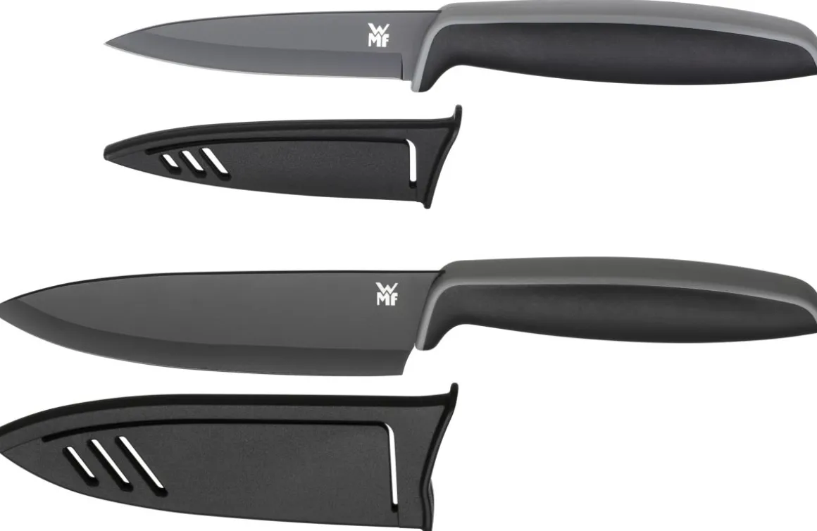 WMF 2-tlg Messerset Touch Schwarz