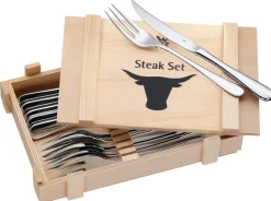 WMF 12-tlg Steakbesteck-Set in Holzkiste