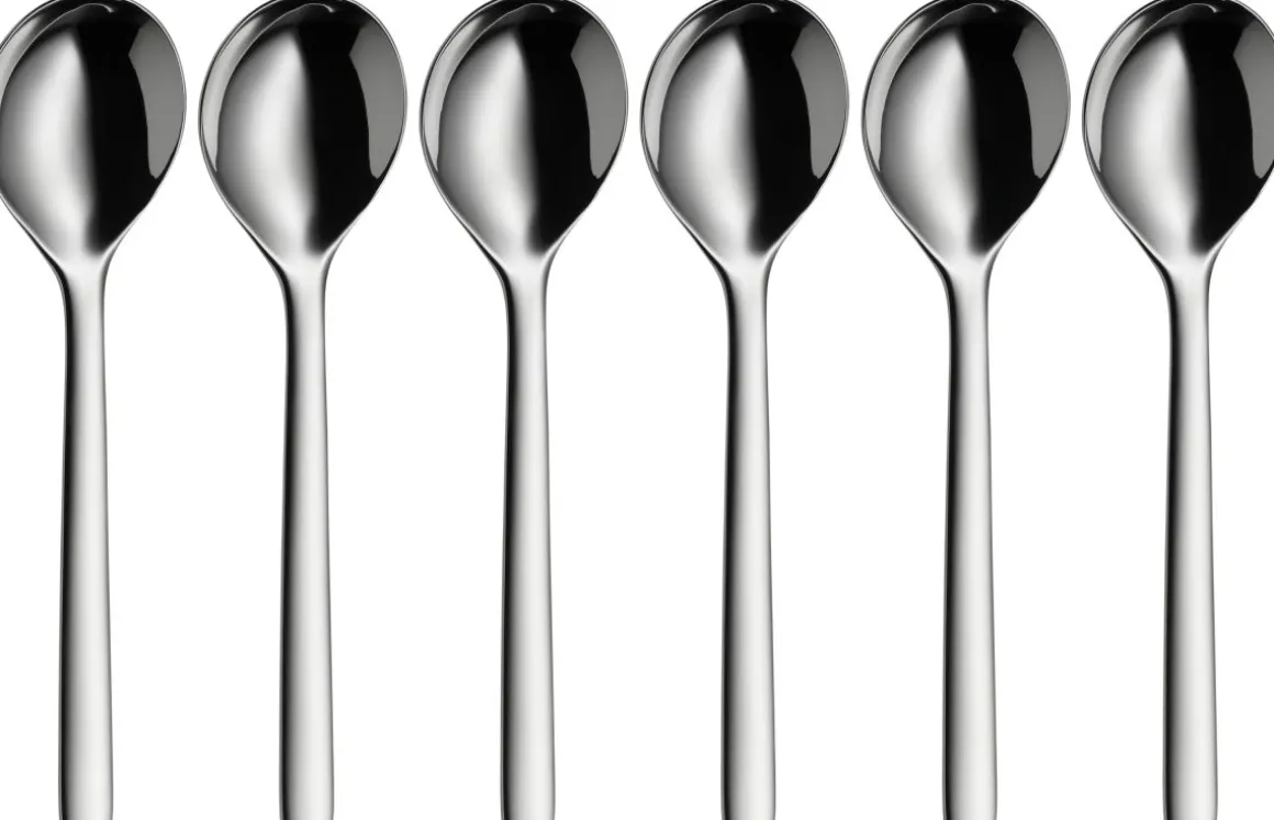 WMF 6-tlg Suppentassenlöffel-Set Nuova