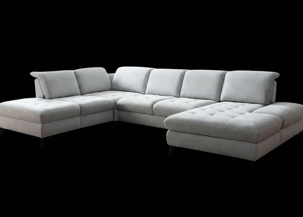 Wohnlandschaft Carolina XC Silber