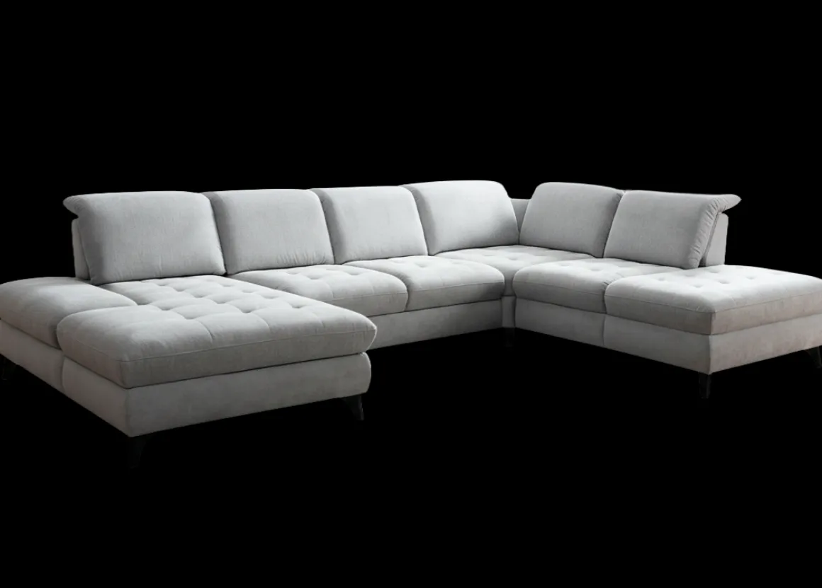 Wohnlandschaft Carolina XC Silber