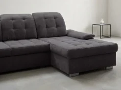 Wohnlandschaft Karina mit Funktionen Grau