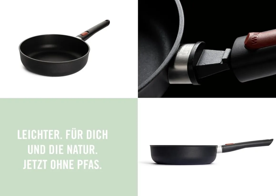 Woll Hochrandpfanne mit abnehmbarem Griff EcoLite QXR Ø 24 cm