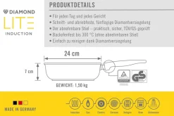 Woll Induktion Gusspfanne Diamond Lite Ø 24 cm