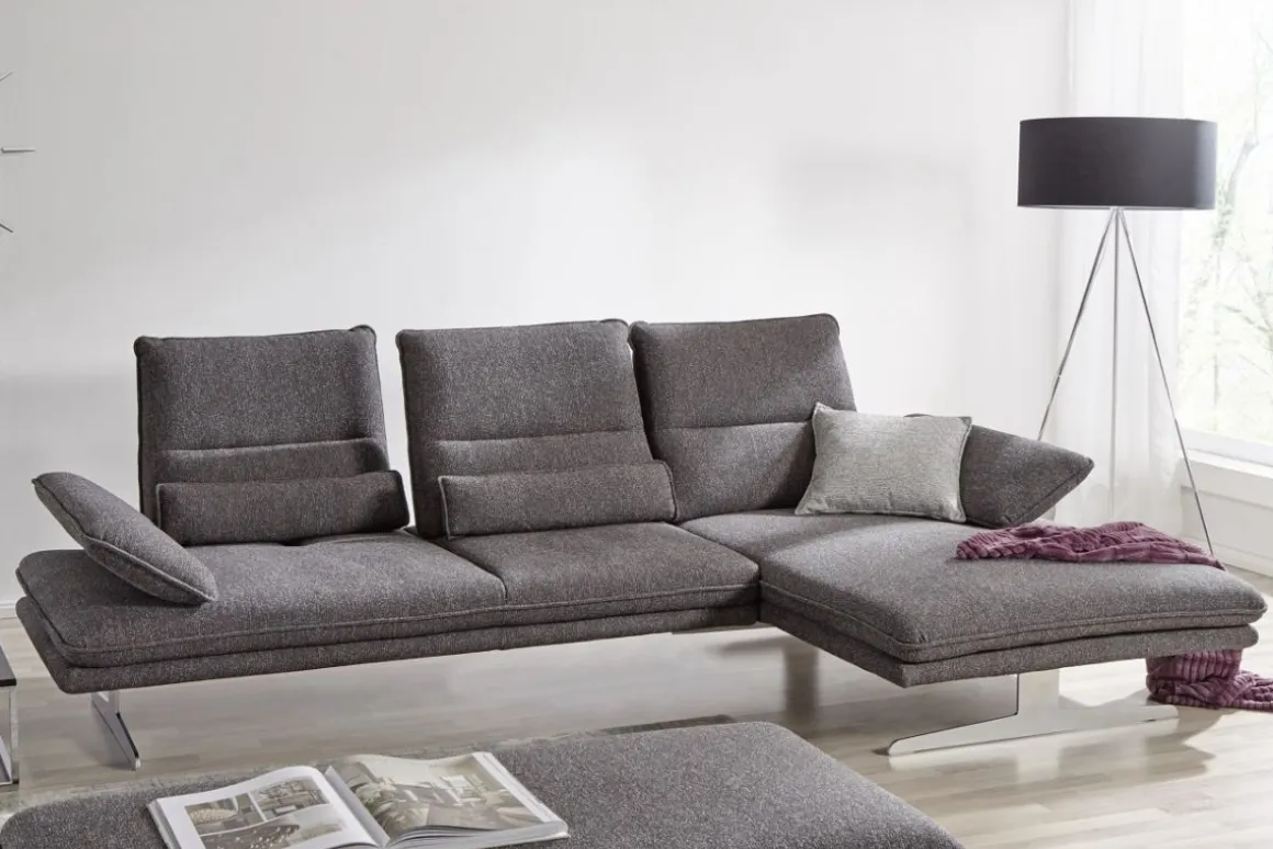 W.Schillig Ecksofa Broadway Anthrazit Longchair R