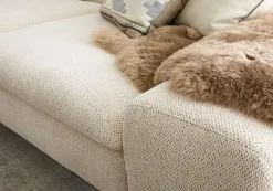 W.Schillig Ecksofa valentinoo Ivory mit Sitztiefenverstellung