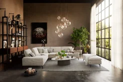 W.Schillig Ecksofa valentinoo Ivory mit Sitztiefenverstellung